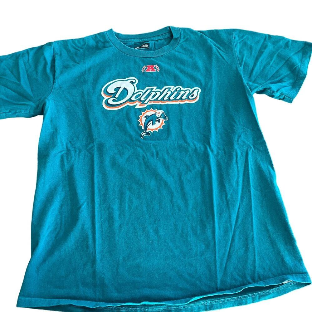 Miami Dolphins NFL Teal Vintage T-shirt-Large